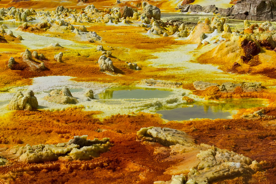  The Dallol Depression, also called Danakil Depression